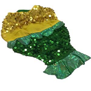 Zack & Zoey Mermaid Dog Halloween Costume Bling Sequins Size M  14-16 inch